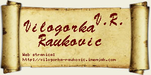 Vilogorka Rauković vizit kartica